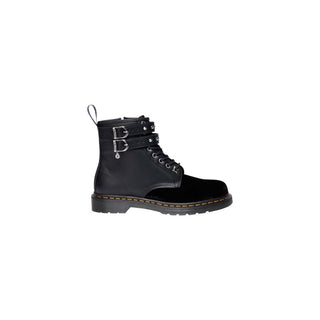 Black Leather Lace-Up Boots