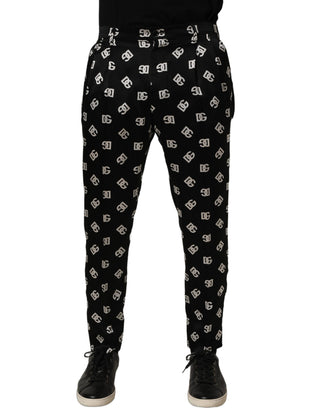 Black Silk Skinny Leg Dress Men Trouser Pants