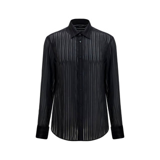 Black Silk Dress Shirt