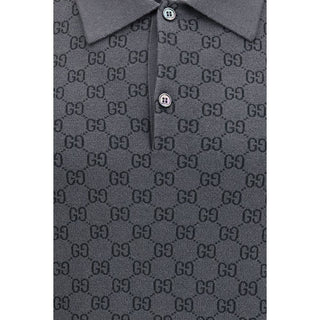 Gray Wool Oves Aries Polo Shirt