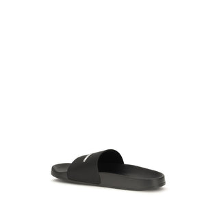 Sandalias negras de goma
