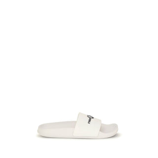 White Rubber Sandals