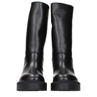 Black Leather Boots