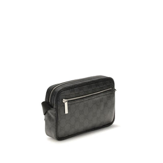 Black Cotton Shoulder Bag