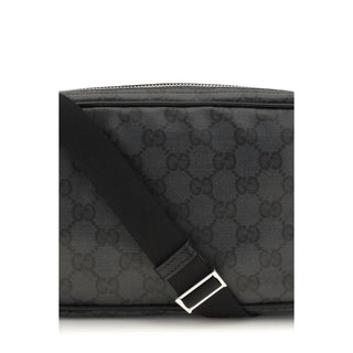 Black Cotton Shoulder Bag