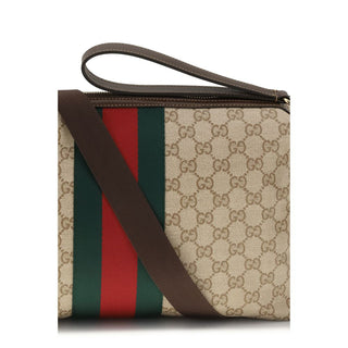 Beige Cotton Shoulder Bag