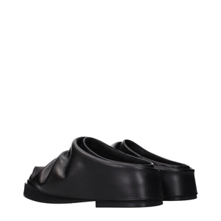 Zapatillas de cuero negras