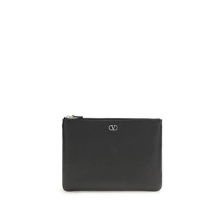 Bolso de mano Bos Taurus de cuero de becerro negro