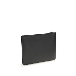 Black Calf Leather Bos Taurus Clutch Bag