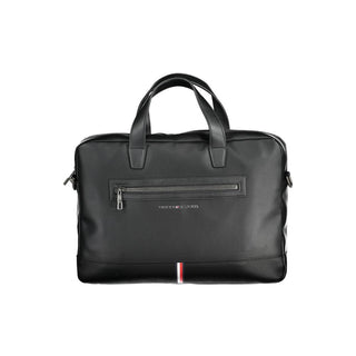 Black Polyurethane Men's Briefcase