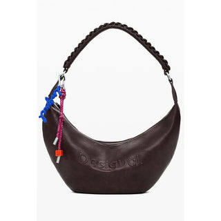 Marrone Polyurethan Damen-Handtasche