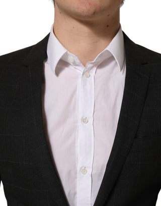 Dark Gray Wool Slim Fit Formal 2 Piece Men Suit