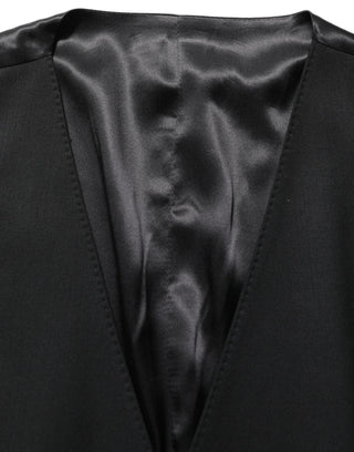Traje Formal Slim Fit de 3 Piezas para Hombre de Lana Negro