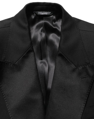 Traje Formal Slim Fit de 3 Piezas para Hombre de Lana Negro