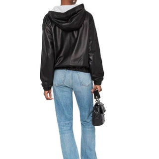 Black Leather Sweater