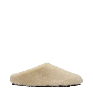 Beige Fur Slippers