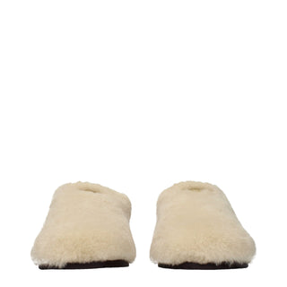 Beige Fur Slippers