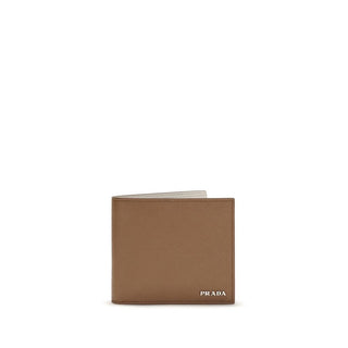Beige Calf Leather Bos Taurus Wallet