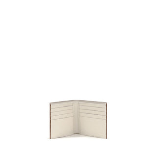 Beige Calf Leather Bos Taurus Wallet
