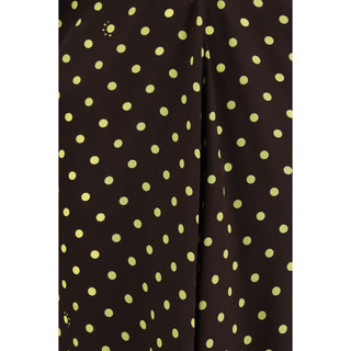 Brown Silk Casual Dress