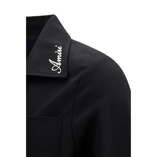Black Cotton Full-Length Jacket
