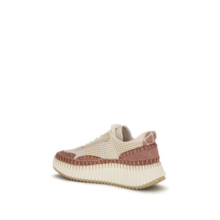 Zapatillas gruesas de nailon beige