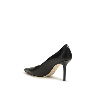 Black Calf Leather Bos Taurus High Heel Pumps
