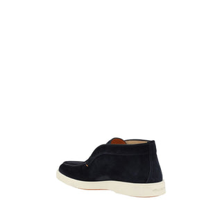 Blue Calf Leather Bos Taurus Ankle Boots
