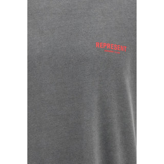 Camiseta de algodón gris