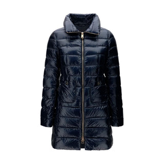 Blue Polyamide Full-Length Jacket