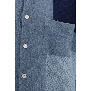 Blue Cotton Cardigan