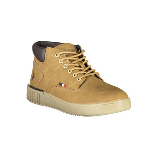 Brown Polyurethane Men's Sneaker