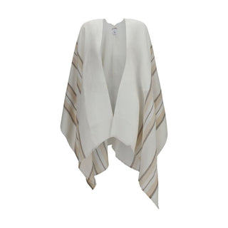 Beige Linen Poncho