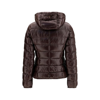 Brown Polyamide Full-Length Jacket