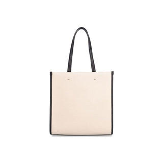 Beige Canvas Tote Bag