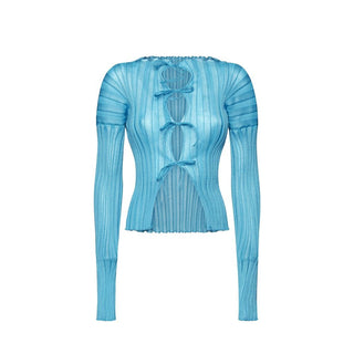 Blue Cotton Cardigan