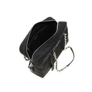 Bolso de hombro de nylon negro