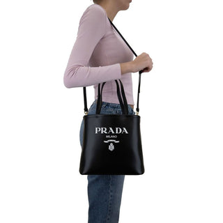 Black Calfskin Tote Bag