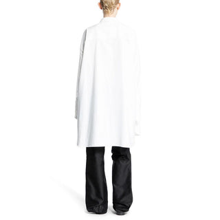 Camisa de vestir blanca de algodón