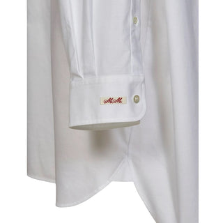 Camisa de vestir blanca de algodón