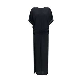 Black Viscose Casual Dress