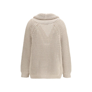 Beige Cotton Cardigan
