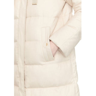 Abrigo blanco de cachemira