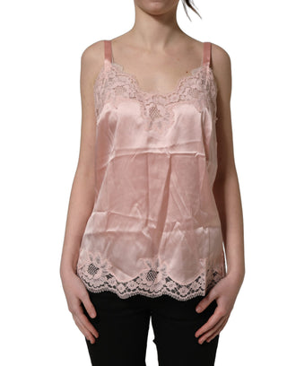 Light Pink Floral Lace Lingerie Underwear Top