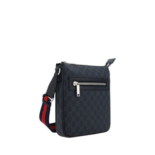 Bolso de hombro de tela negra