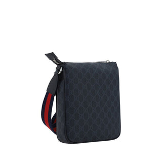 Bolso de hombro de tela negra