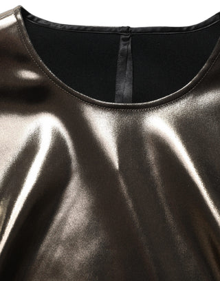 Metallic Bronze Roundneck SleevelessTank Top