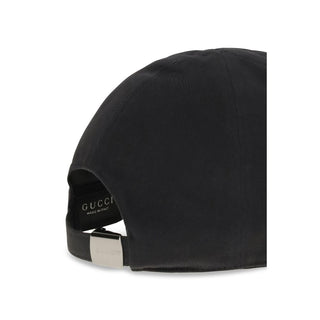 Black Cotton Cap (Baseball Hat)