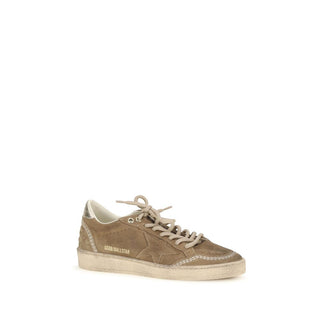 Beige Calf Leather Bos Taurus Athletic Sneakers