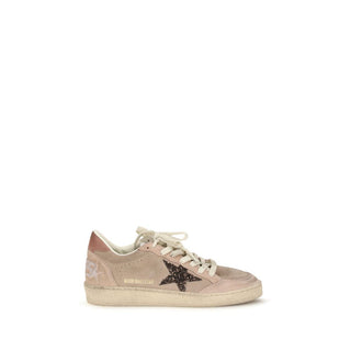 Beige Calf Leather Bos Taurus Low Top Sneakers